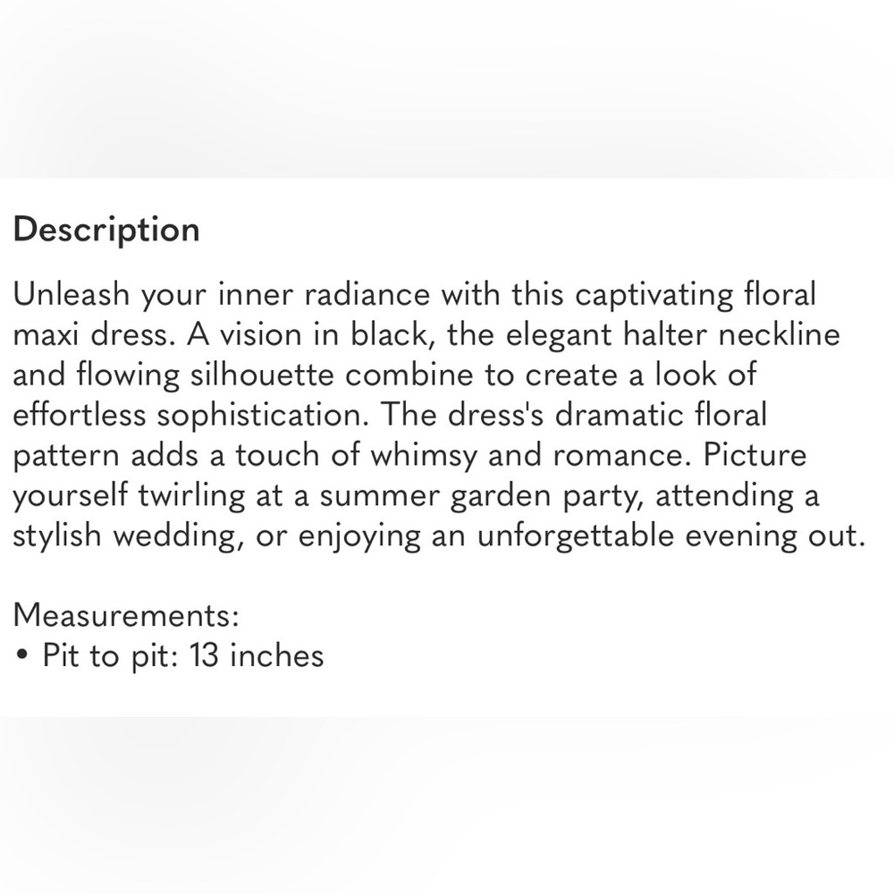 Reformation Black and Cream Floral Maxi Dress - Picture 11 of 11